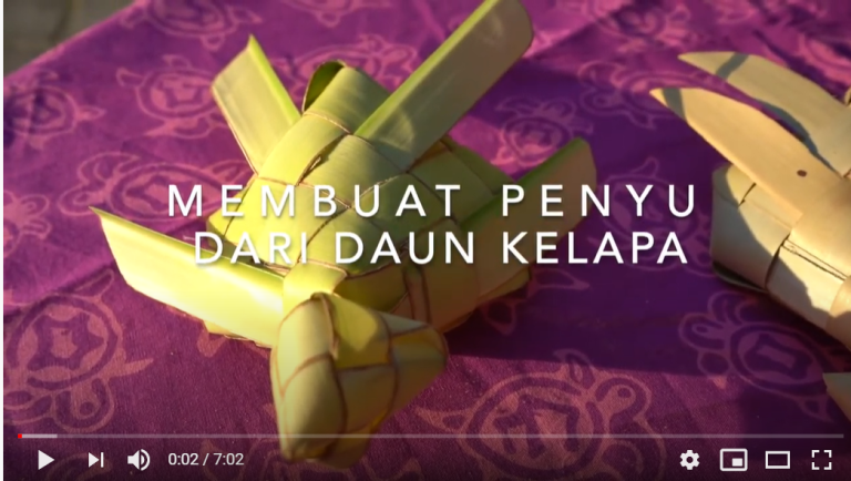 New Tutorial Video: Weaving Sea Turtles from Coconut Leaves