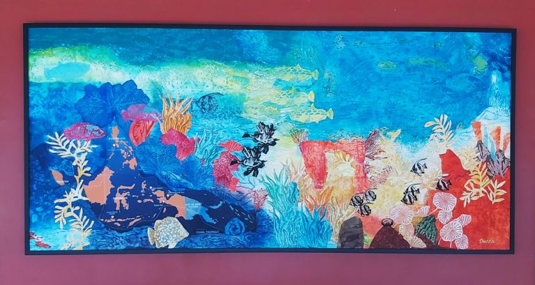 “Coral Triangle” – A new painting is installed at CTC’s Center for Marine Conservation